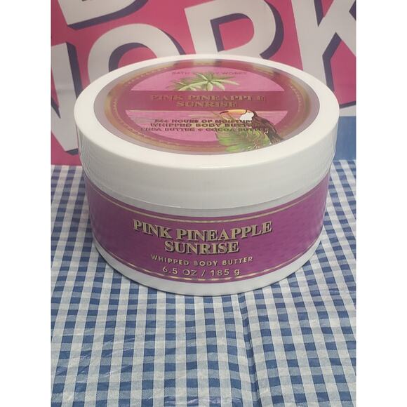 BBW Pink Pineapple Sunrise 24+ Hours of Moisture Whipped Body Butter Shea Cocoa - Picture 1 of 3